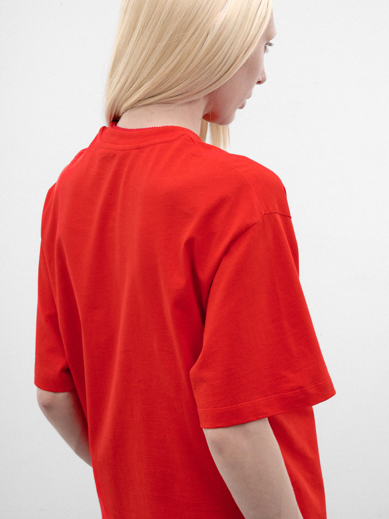 Red Cotton Lingerie Tee (S7-M-3047-2000-RED)