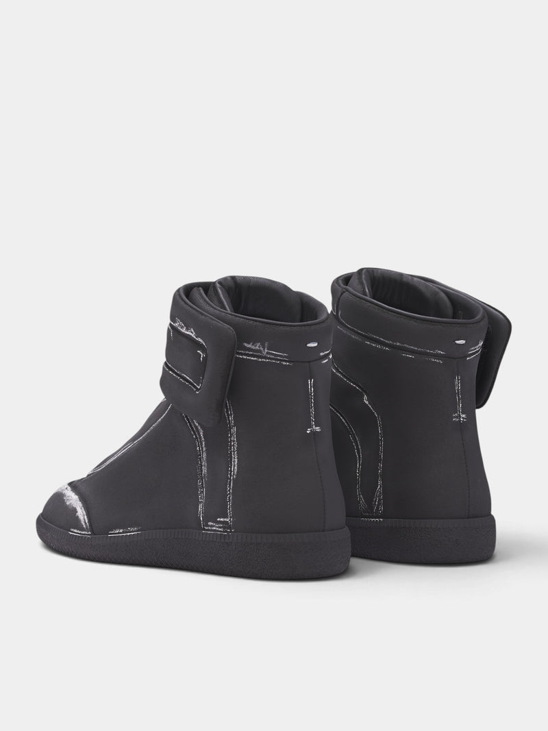 Black Leather Future High Tops (S97WS0102-P7859-BLACK-WHITE)