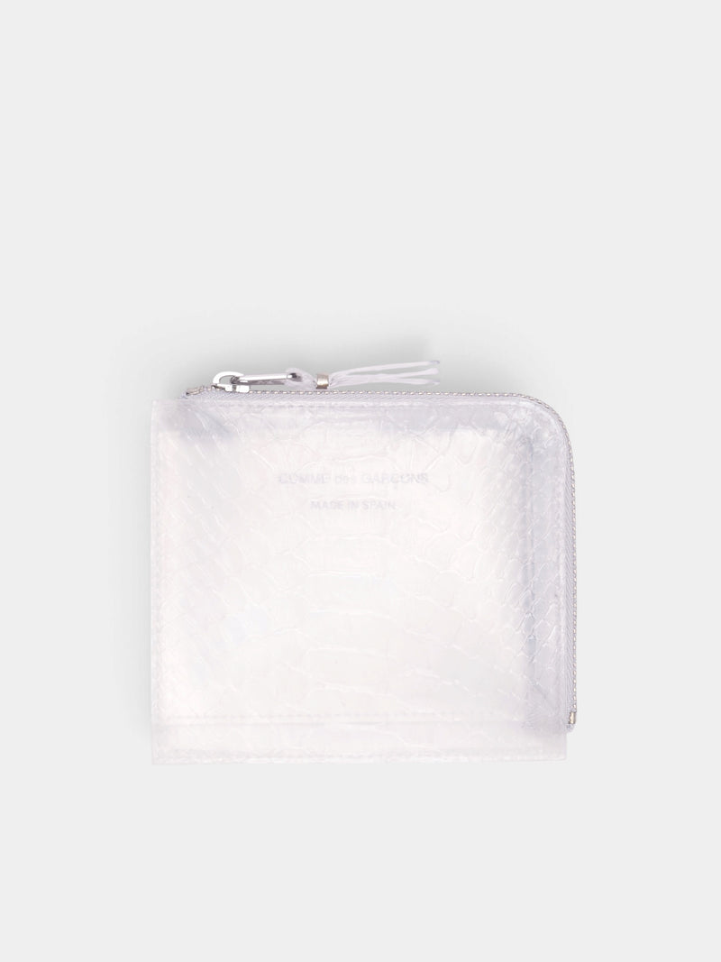 Transparent Snake Vegan Leather Wallet (SA3100ST-SNAKE-TRANSPARENT)