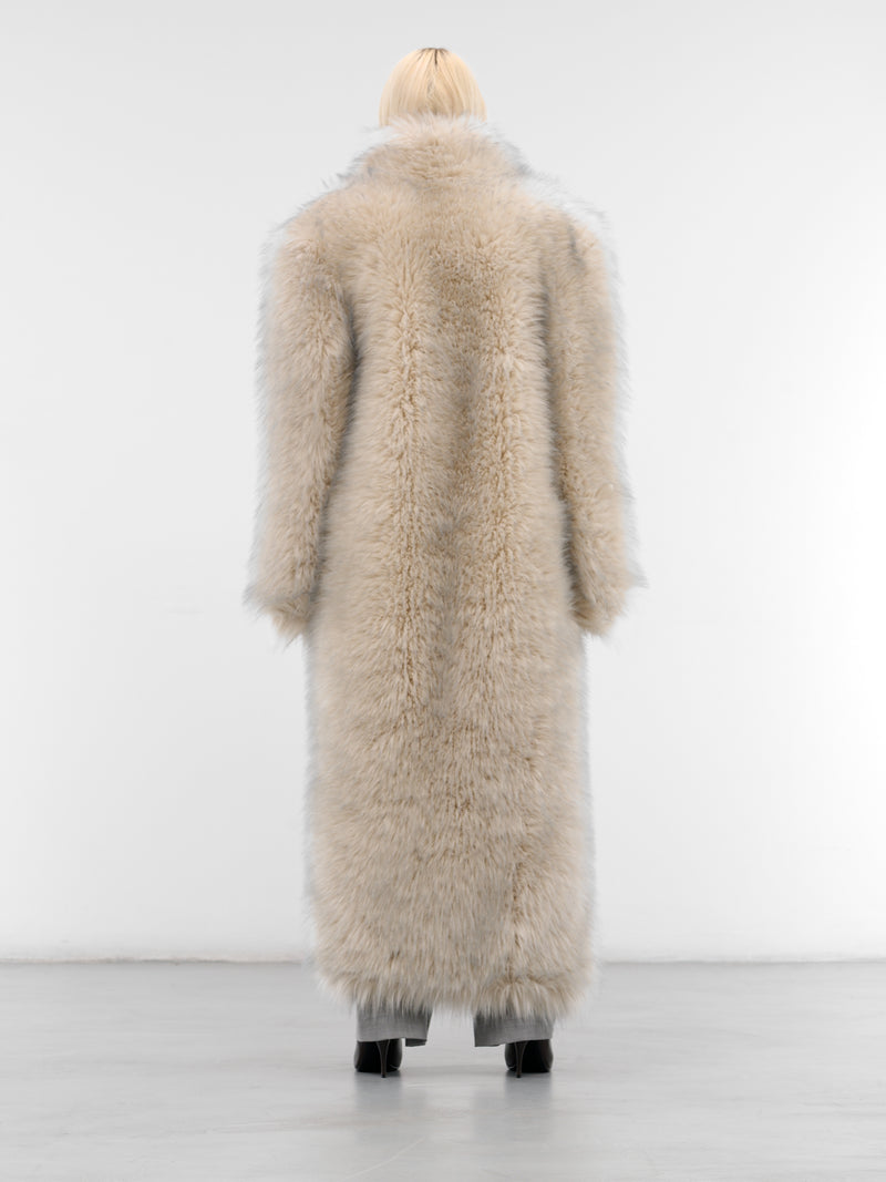 Gray Fur Sabrina Oversized Coat (SABRINA-COAT-GREY)