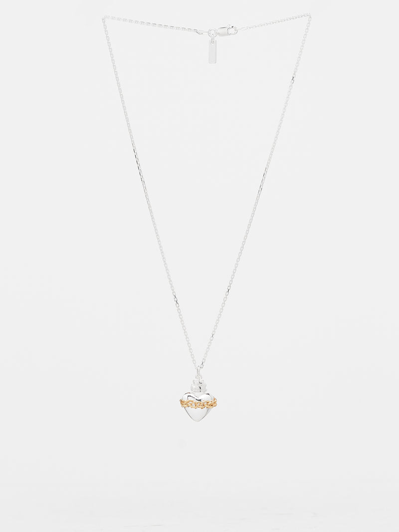 Sacred Heart Necklace (SACRED-HEART-STERLING-SILVER-G)