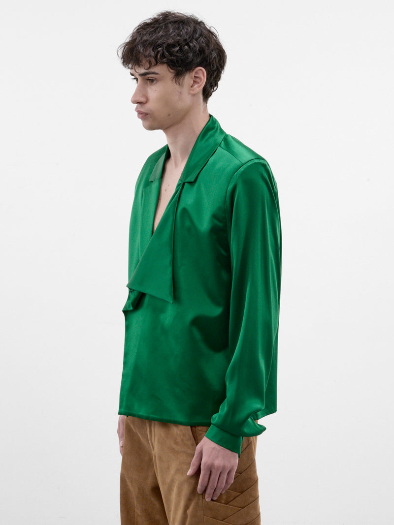 Sastre Green Silk Shirt (SASTRE-SHIRT-SILK-GREEN)