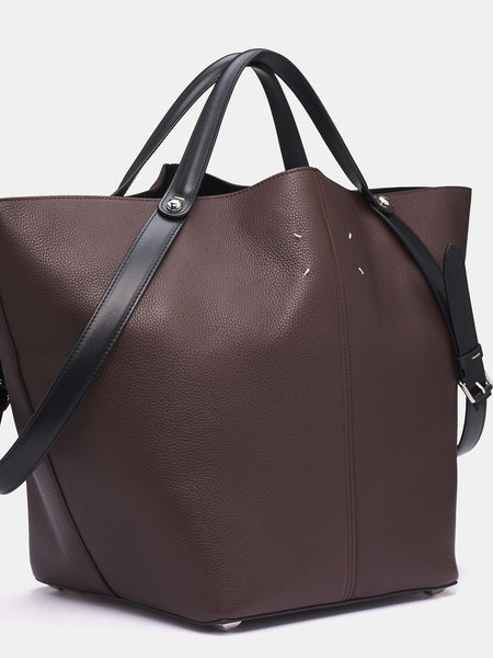【ヴィンテージ】Rank:B☆MARGIELA BROWN マイクロ トートバッグ Dress-Age Large Bag (SB1WD0022-P7268-HA754-BROWN)