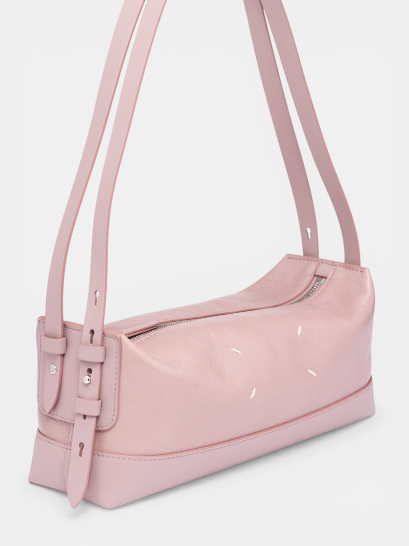 Pink Leather Belt Shoulder Bag (SB1ZH0006-P8830-HB332-PINK)