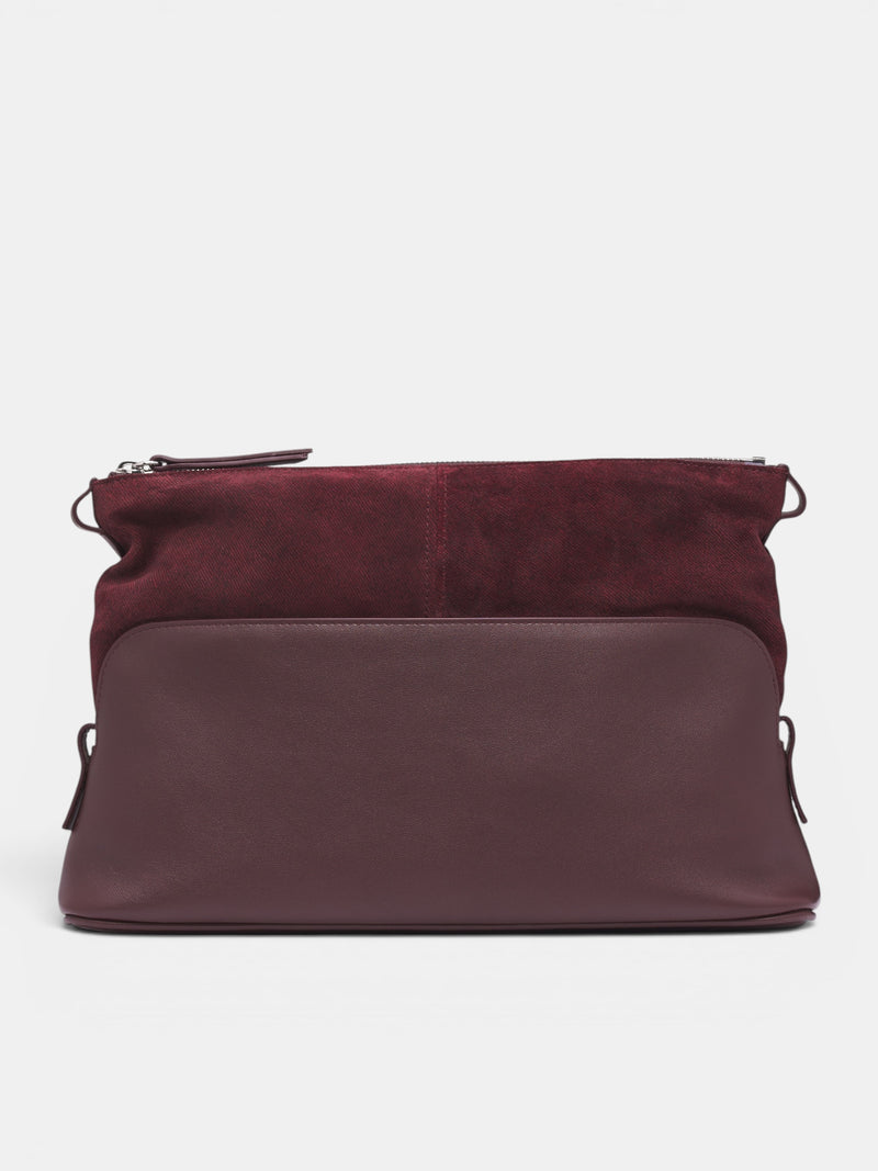 Burgundy Leather 5AC Pouch Bag (SB2WF0007-P8991-HB397-BURGUNDY)