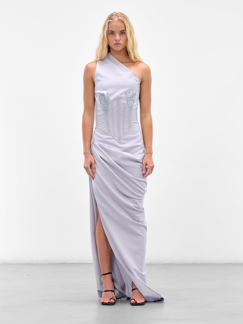 SALIH BALTA Bead Corset Gown | H.Lorenzo - front