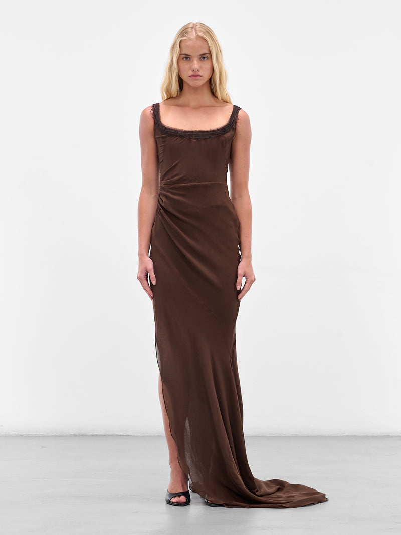 SALIH BALTA Gathered Draping Gown | H.Lorenzo - front