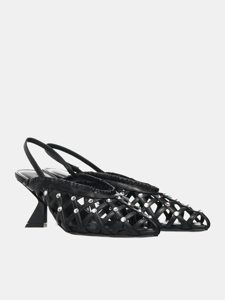 レビュー高評価アイテム特集｜ファッション通販 Slingback Heels (SC40001A-999-BLACK) 靴