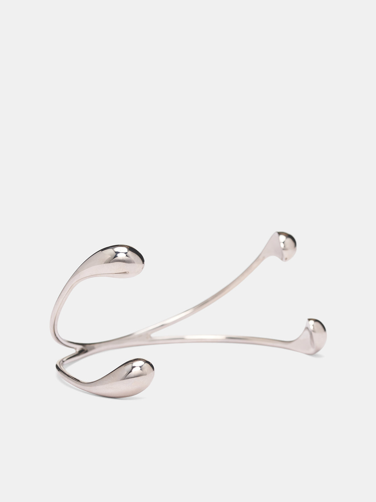 Silver Serti Split Pistil Necklace (SERTI-NECKLACE-SILVER)