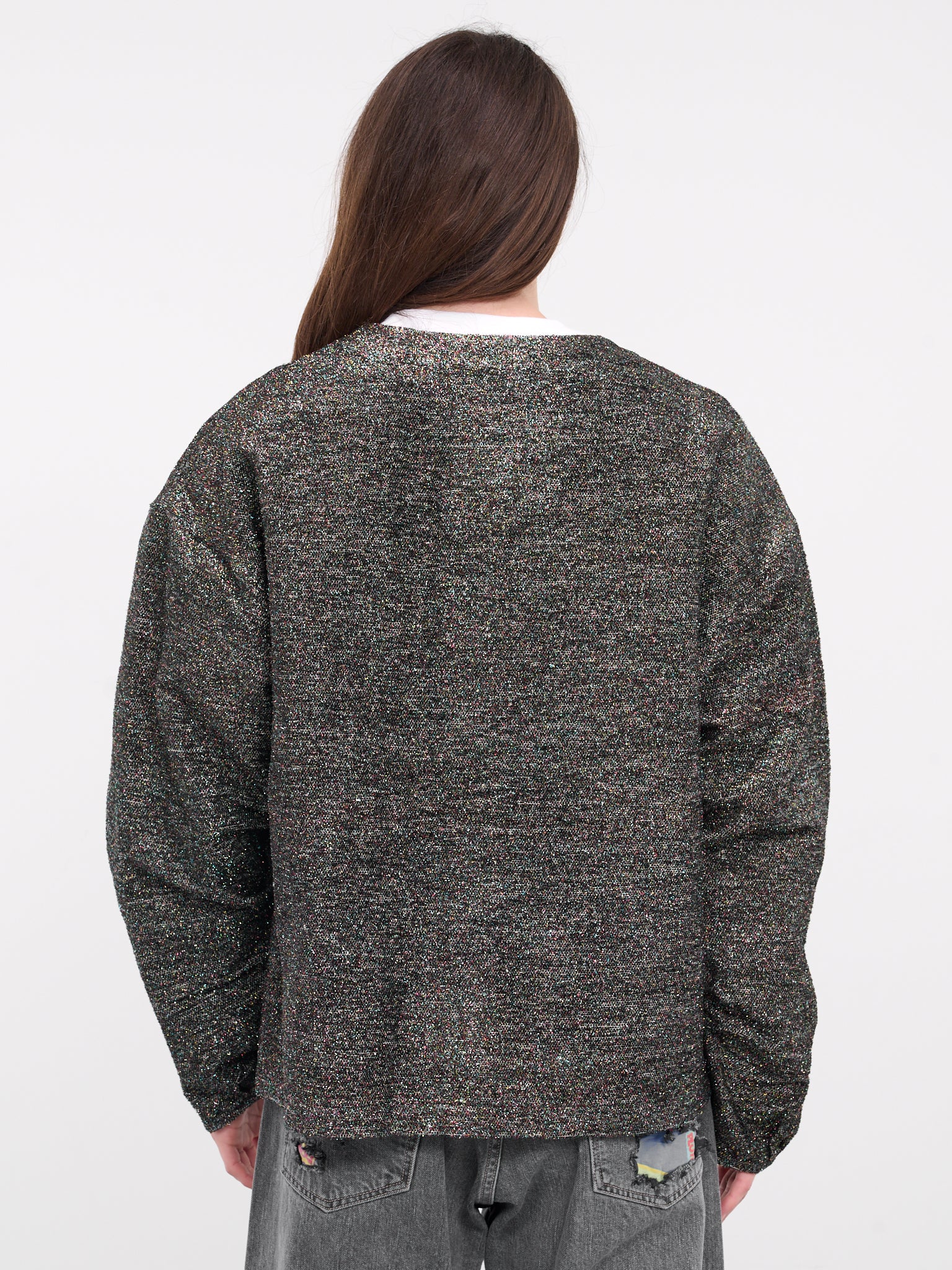 Tweed Knit Cardigan (SH-SV-NYS-1007-BLACK)