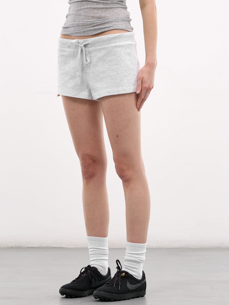 Gray Lightweight Cotton Micro Shorts (SH02012-HEATHER-GREY)