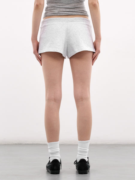 Gray Lightweight Cotton Micro Shorts (SH02012-HEATHER-GREY)