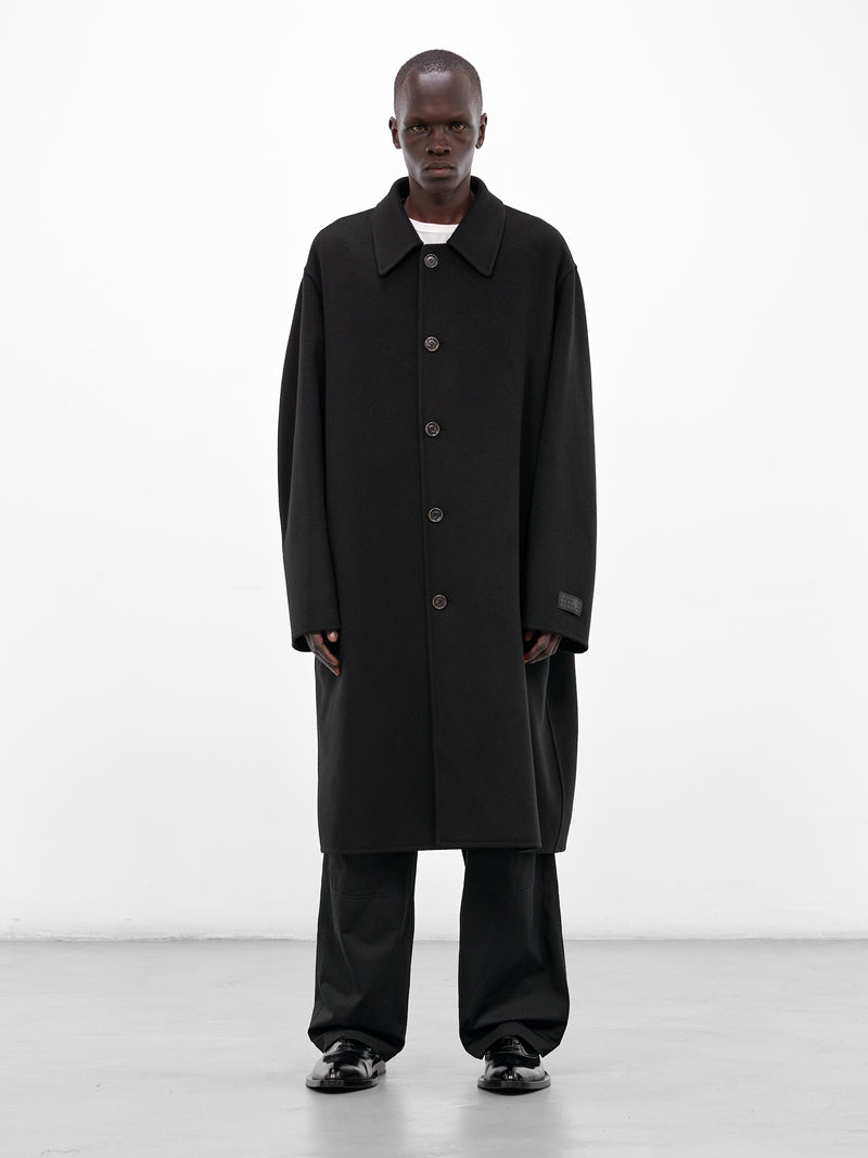 Black Double-Faced Wool Coat (SH0AA0018-M35761-BLACK)