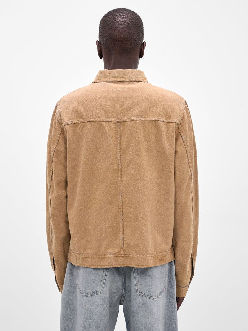 Sand Denim Trucker Jacket (SH0AM0078-M30050-SAND)