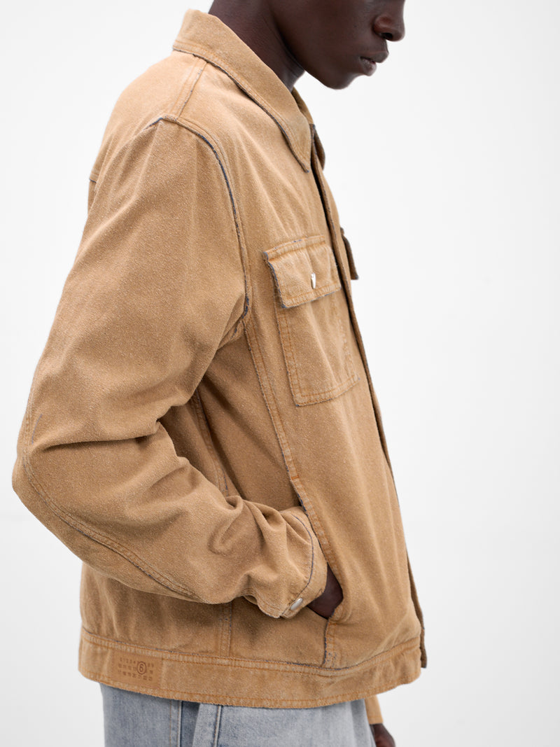 Sand Denim Trucker Jacket (SH0AM0078-M30050-SAND)