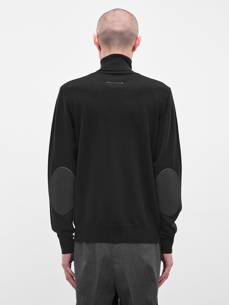 Black Wool Turtleneck Sweater (SH0HA0006-M13133-900-BLACK)