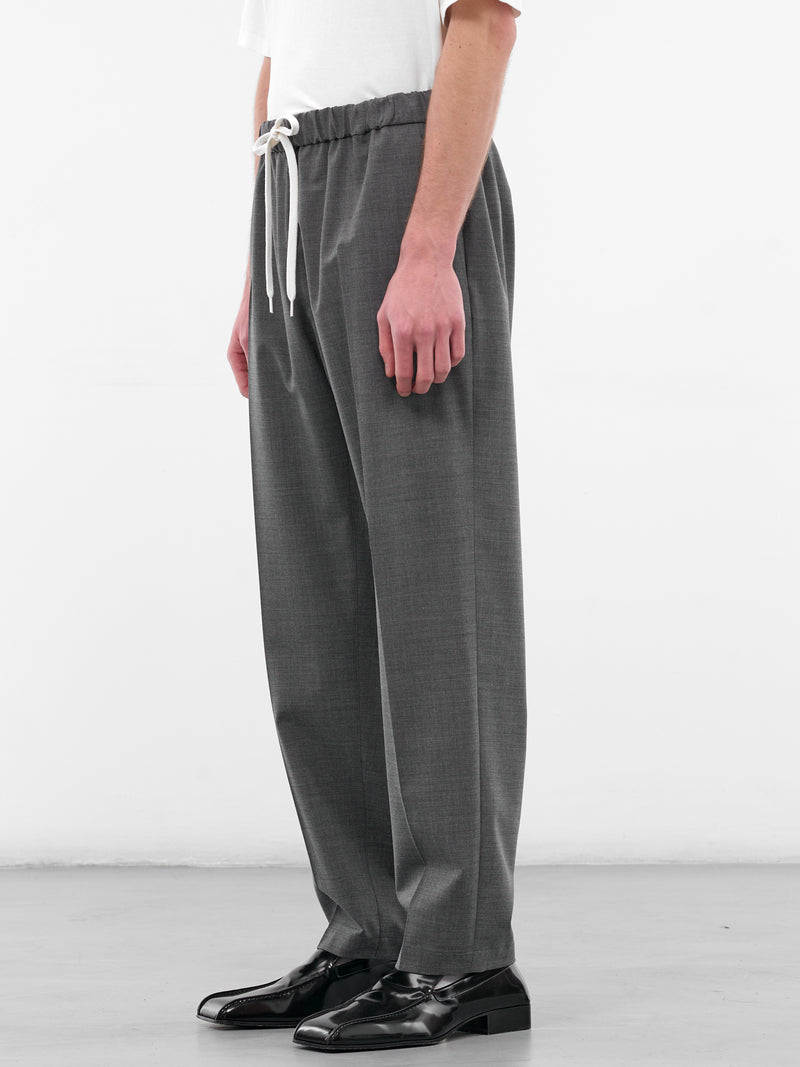 Gray Wool Elasticated Trousers (SH0KA0028-M35733-860M-GRAY)