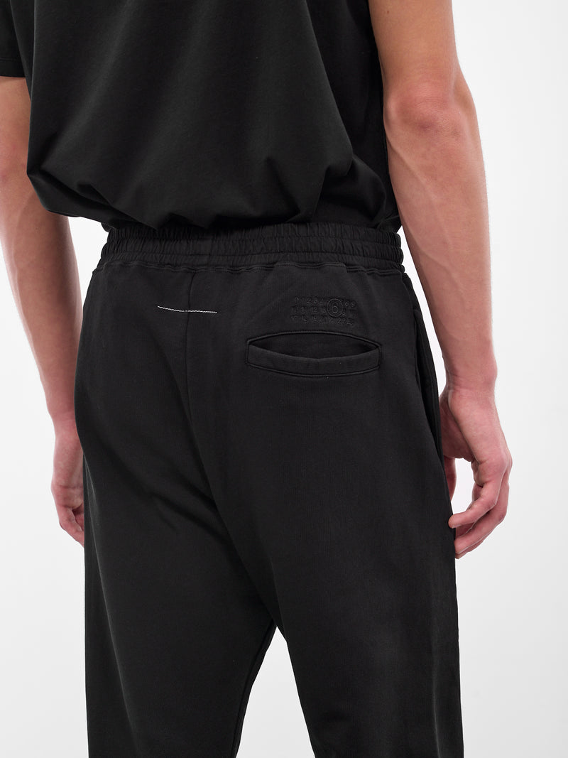 Black Cotton Sweatpants (SH0KA0053-M25025-900-BLACK)