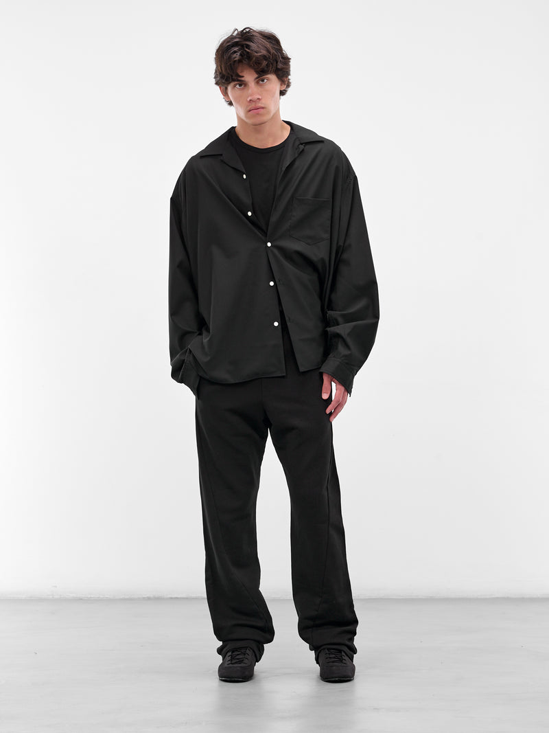Black Cotton Sweatpants (SH0KA0053-M25025-900-BLACK)