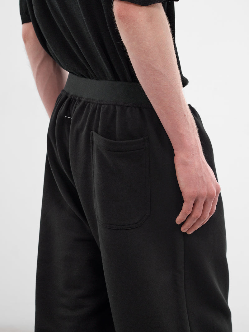 Black Relaxed Cotton-Poly Pants (SH0KA0071-S25606-900-BLACK)