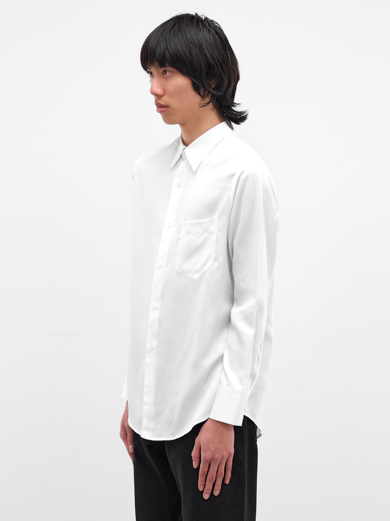 White Cotton Button-Up Shirt (SH20-WHITE)