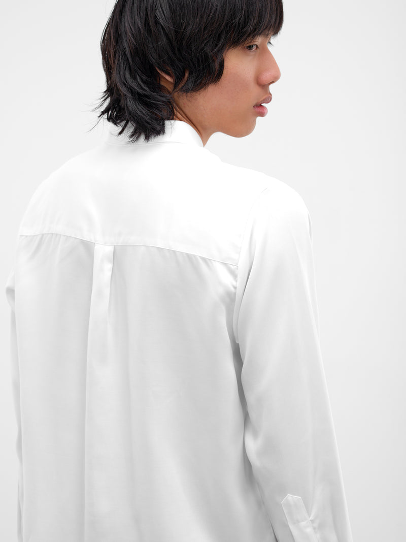 White Cotton Button-Up Shirt (SH20-WHITE)