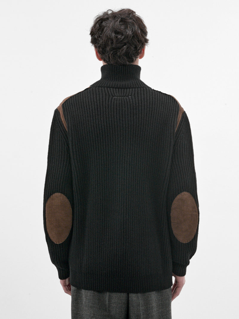 Black Ribbed Zip Cardigan (SH2AM0081-M13344-BLACK)