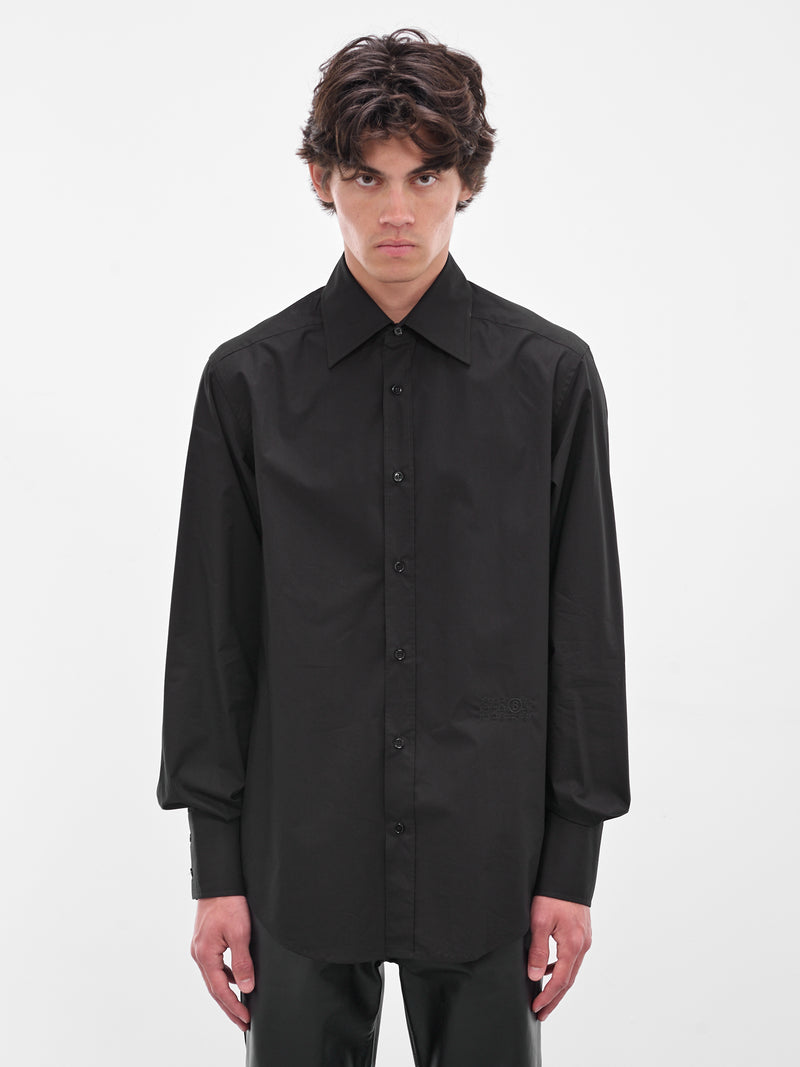 Black Classic Dress Shirt (SH2DT0037-M35256-900-BLACK)