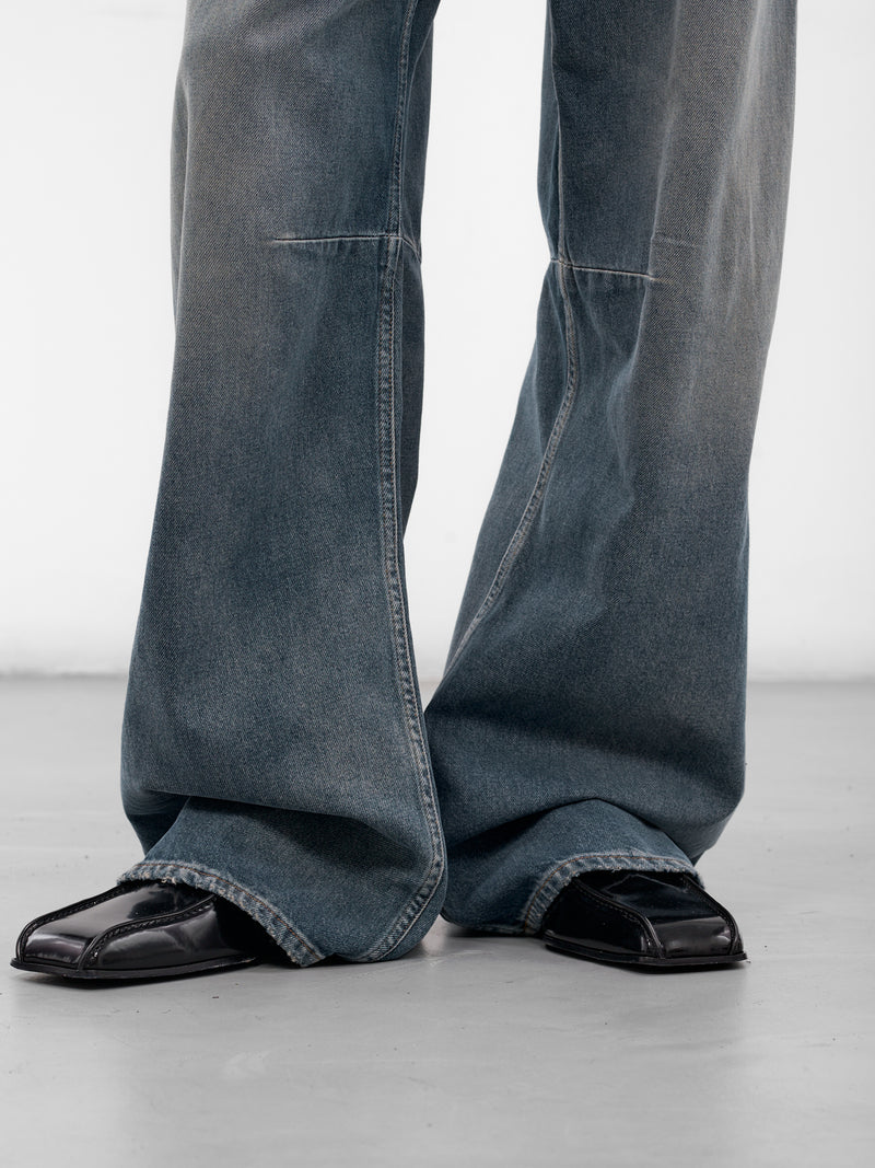 Blue Denim Wide Leg Jeans (SH2LA0039-M30017-965-DENIM-BLU)