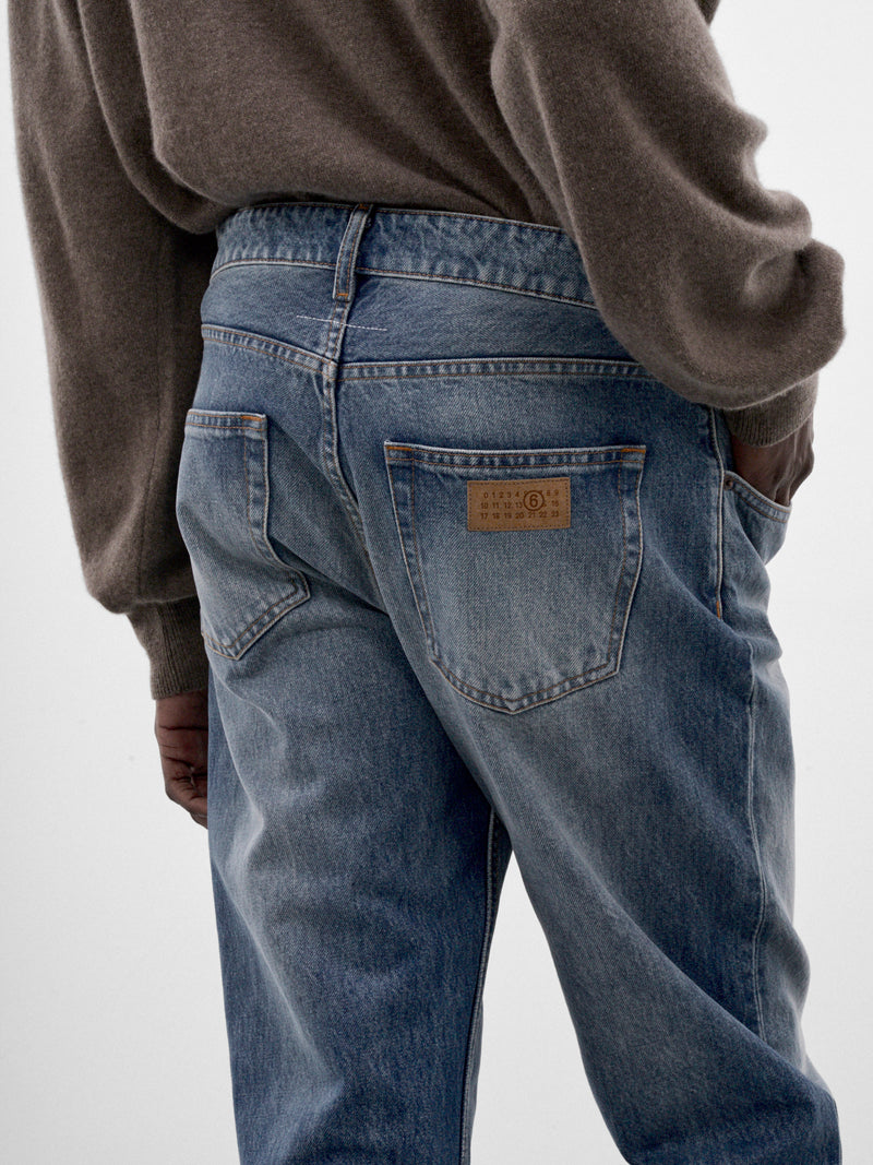 Blue Denim Relaxed Jeans (SH2LA0062-M30058-DENIM-BLUE)