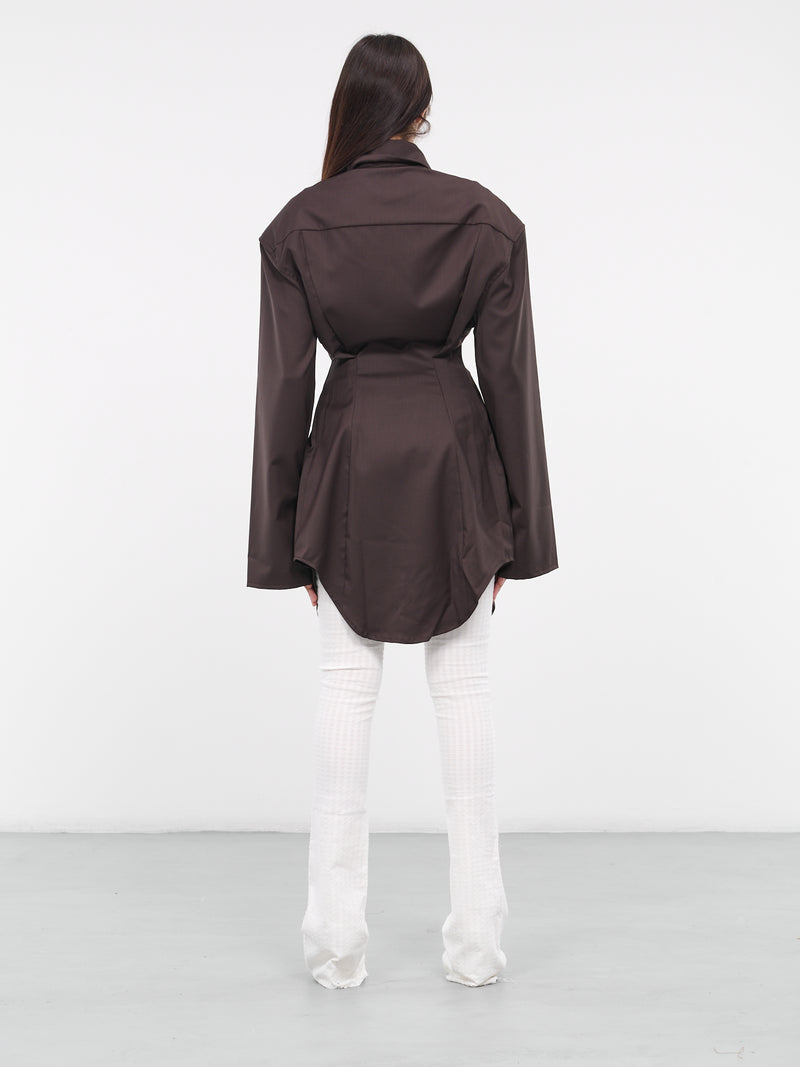 Cinched Shirt (SI05-03-BROWN)