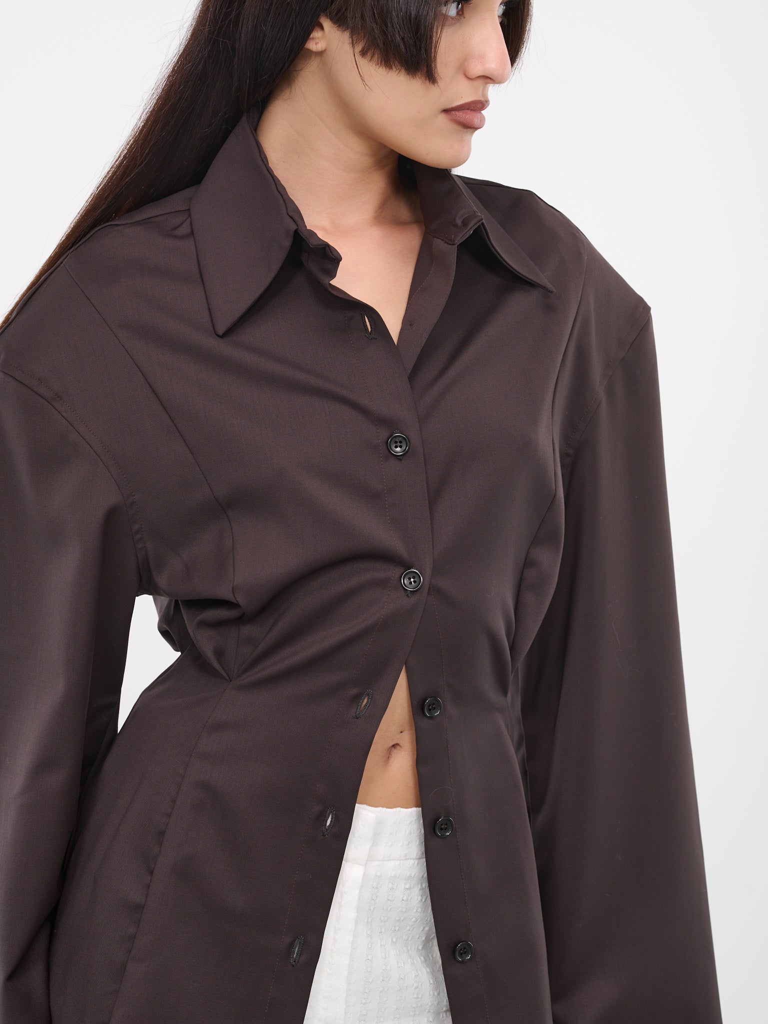 Cinched Shirt (SI05-03-BROWN)