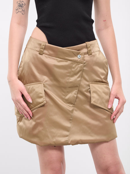 Padded Cargo Mini Skirt (SK0170-PG1535-BEIGE)