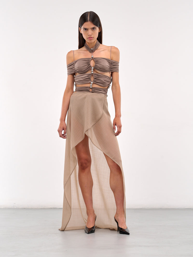 Ballet Long Skirt (SK020-W-WV0001-BEIGE)