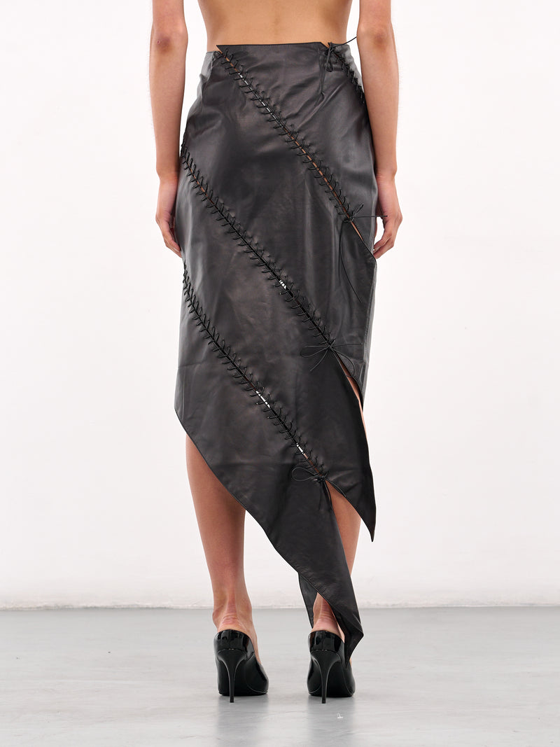 Emma Skirt (SK023-W-LEA-BLACK)