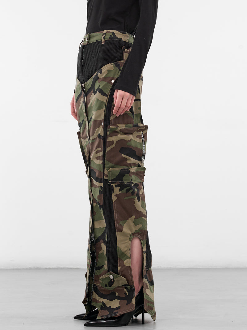 Inverted Camo Maxi Skirt (SK06-INVERSE-CAMO)