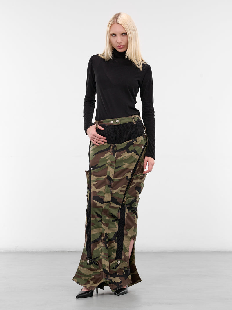 Inverted Camo Maxi Skirt (SK06-INVERSE-CAMO)