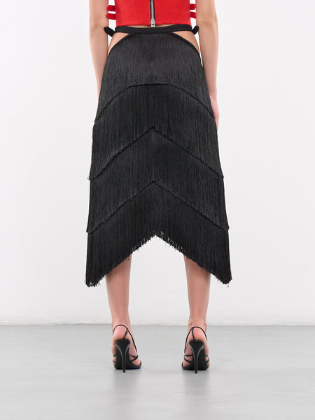 CLANE（クラネ）の「【CLANE/クラネ】FRINGE LONG SKIRT/フリンジロングスカート（スカート）」 - WEAR
