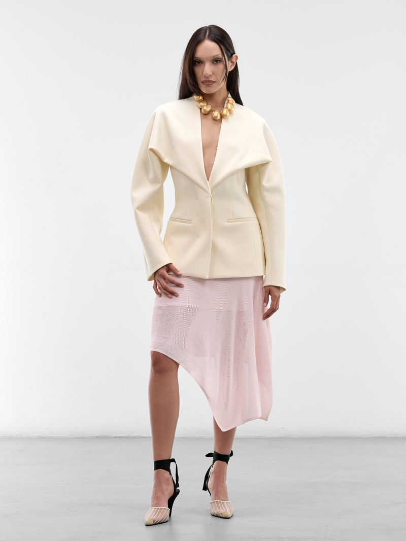 JACQUEMUS Pink Midi Skirt | H.Lorenzo - styled