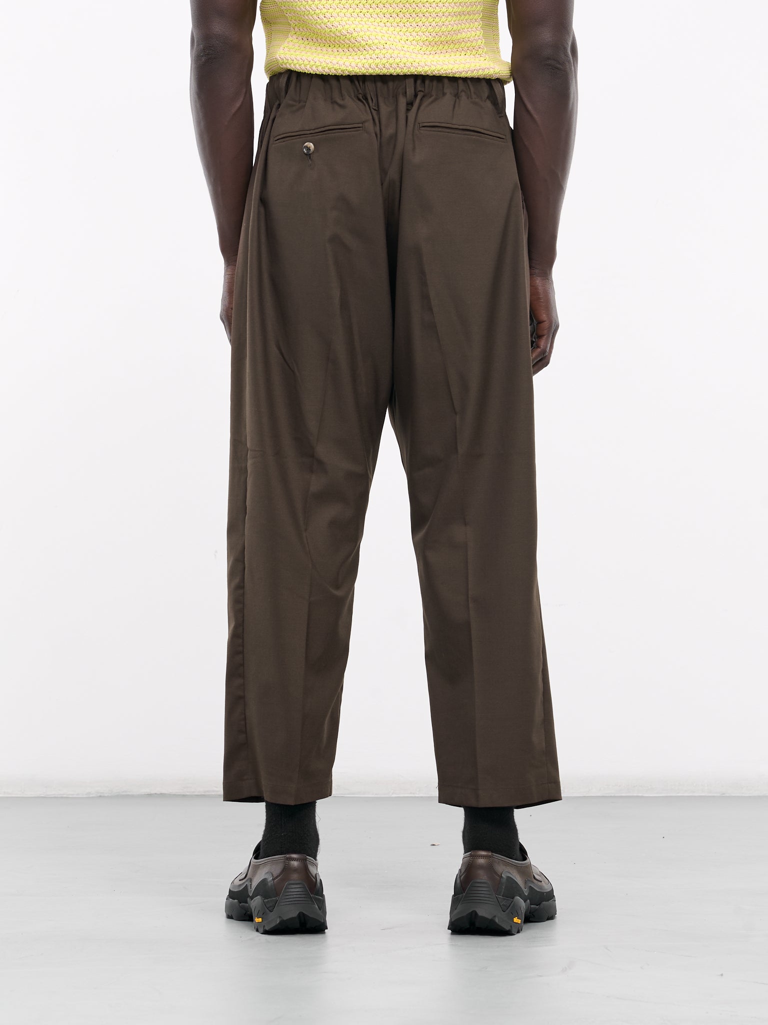 Elasticated Trousers (SLEC-BTTW-BRW-BROWN)