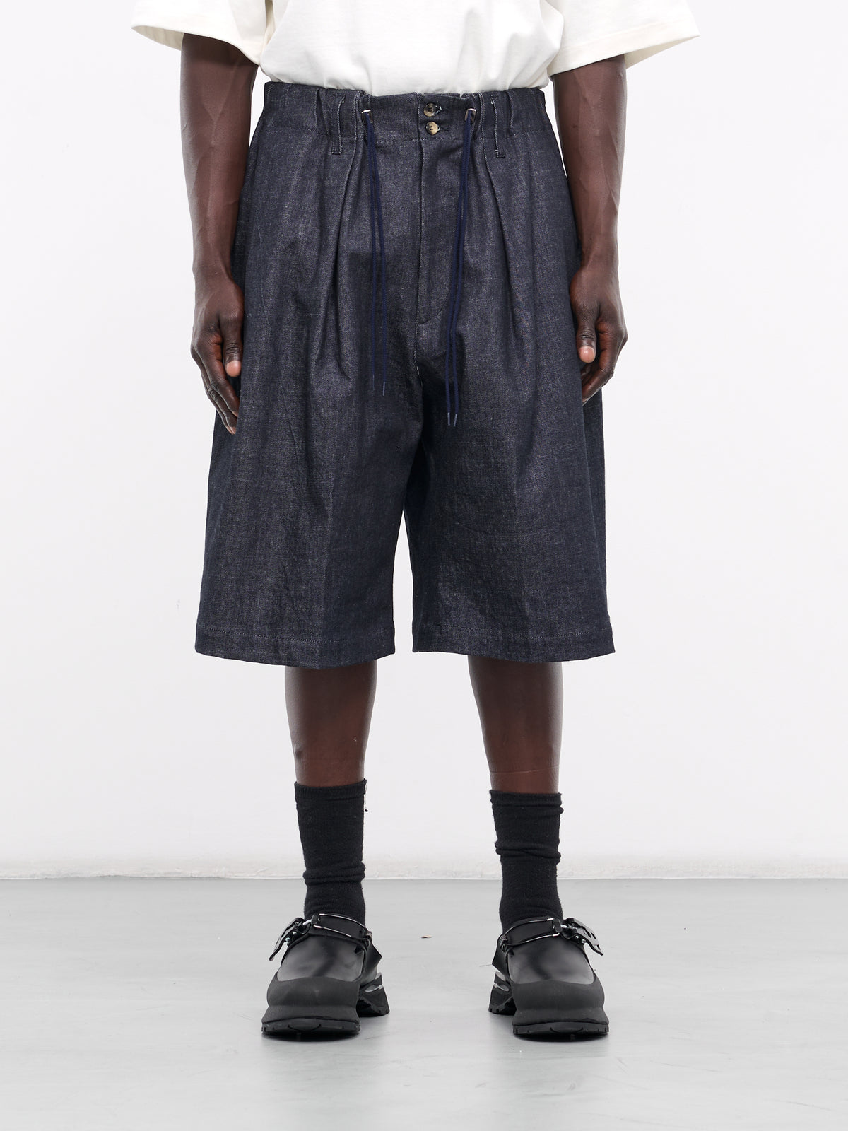 Elasticated Denim Shorts (SLEC-CPS-DW-ONE-WASH)