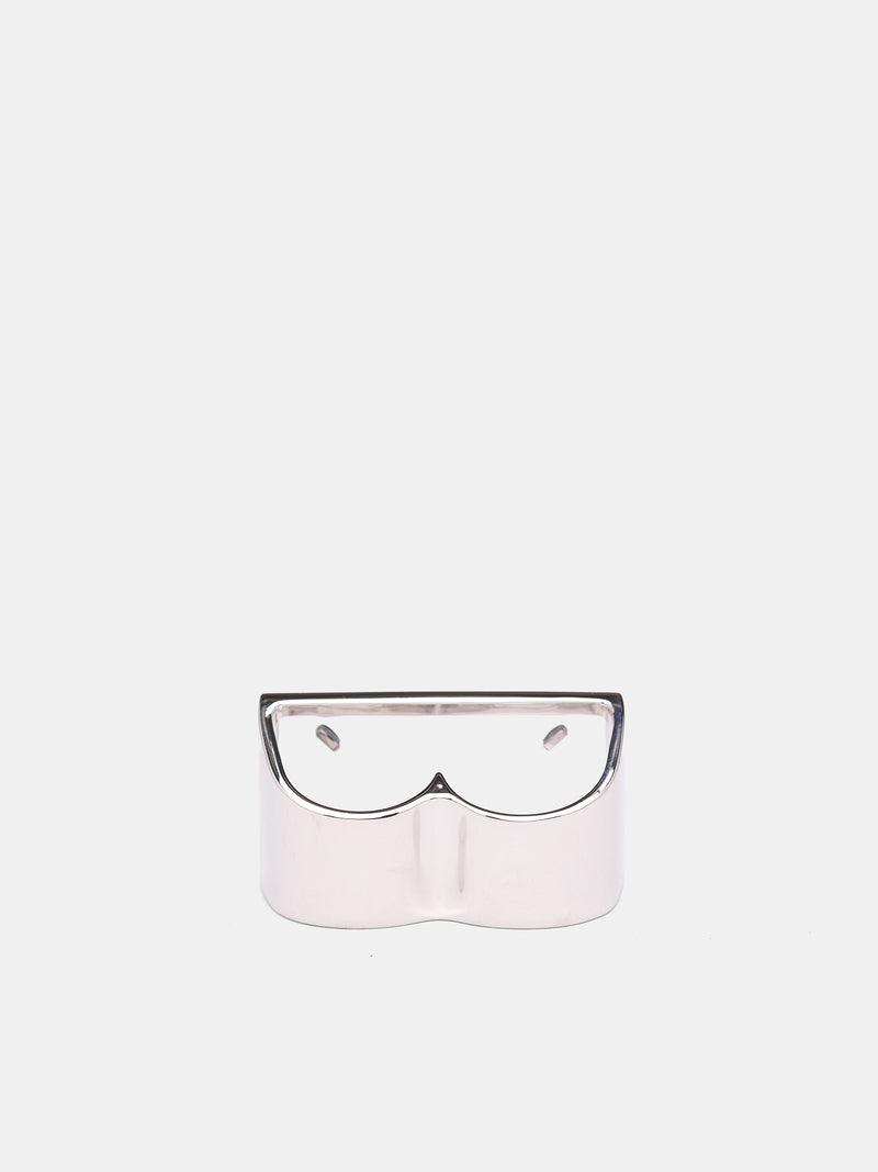 Silver Four Stitches Ring (SM2UQ0034-P9224-752-SILVER)