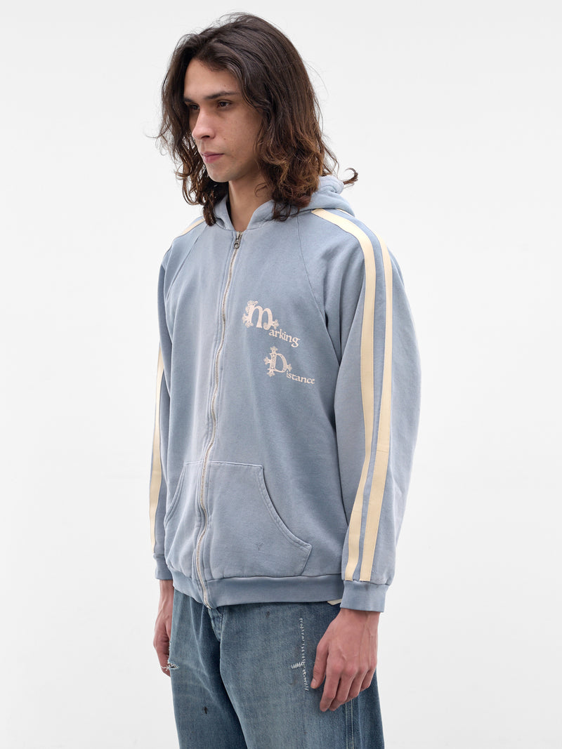 Blue Scorpio Zip-Up Hoodie (SMF01AP-JE333-410-RUSTY-BLUE)