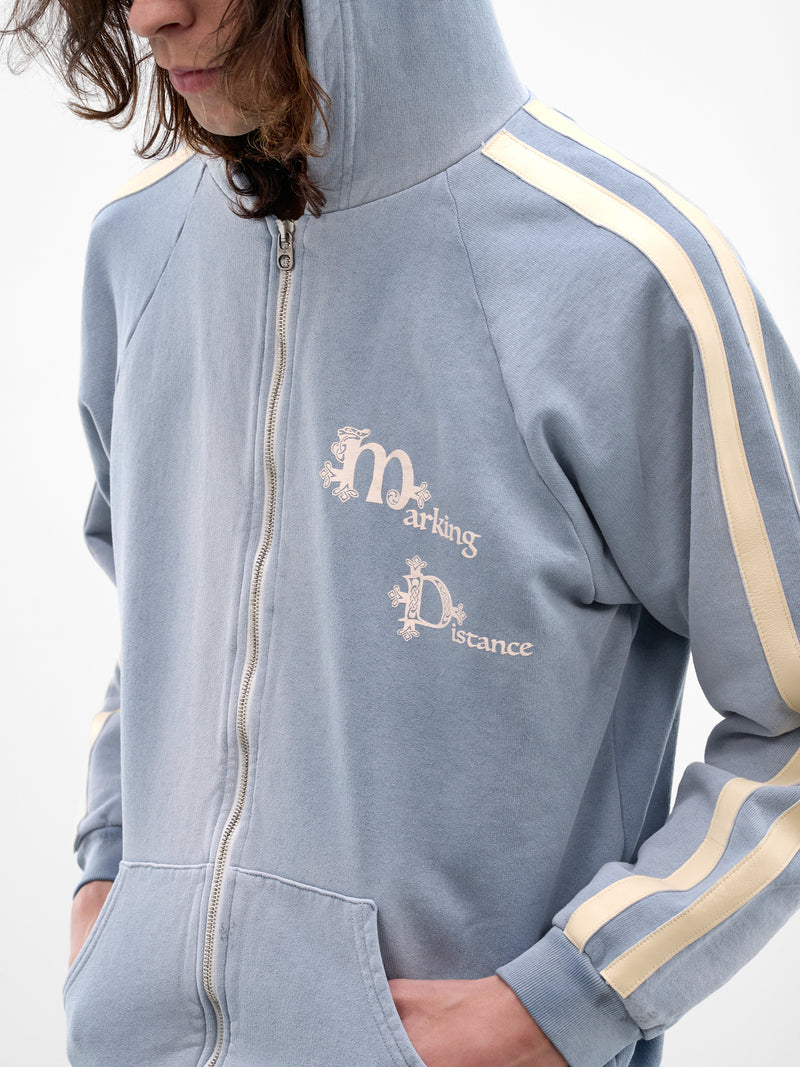 Blue Scorpio Zip-Up Hoodie (SMF01AP-JE333-410-RUSTY-BLUE)