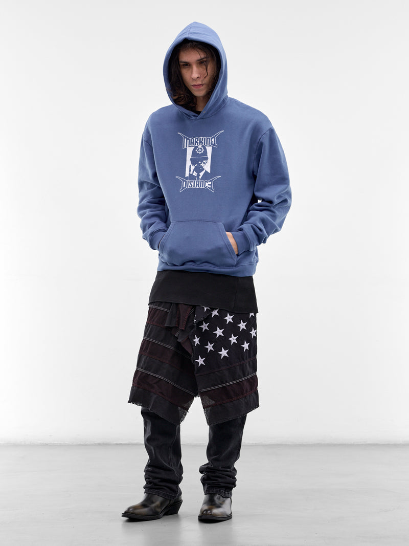 Navy Cotton Mood Graphic Hoodie (SMF02AP-JE333-516-NAVY)