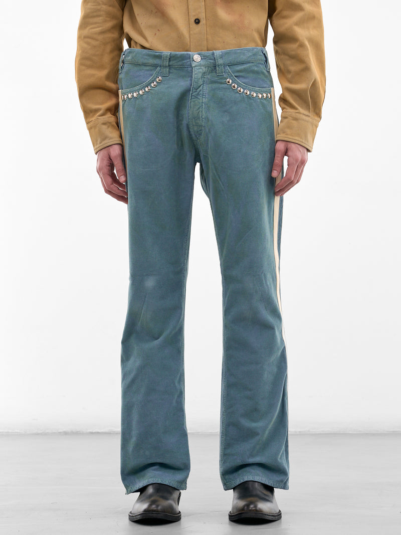 Blue Corduroy Racer Jeans (SMT04AP-T2210-420-RUSTY-BLUE)