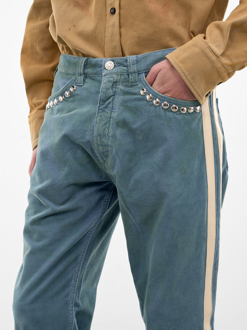 Blue Corduroy Racer Jeans (SMT04AP-T2210-420-RUSTY-BLUE)