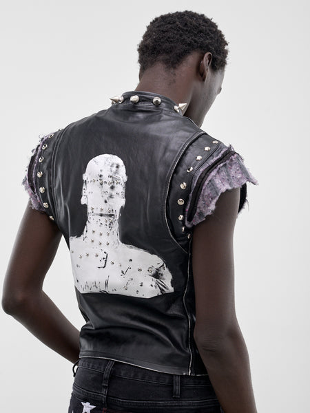 MARKING DISTANCE Studded Gimp Vest | H.Lorenzo