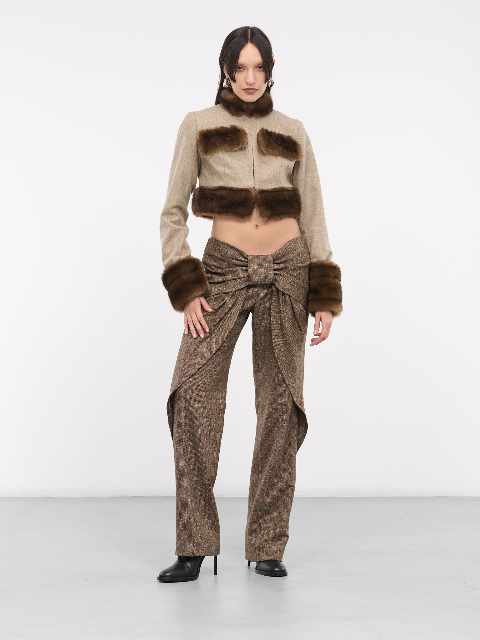 Bow Trousers (SN02-BROWN)