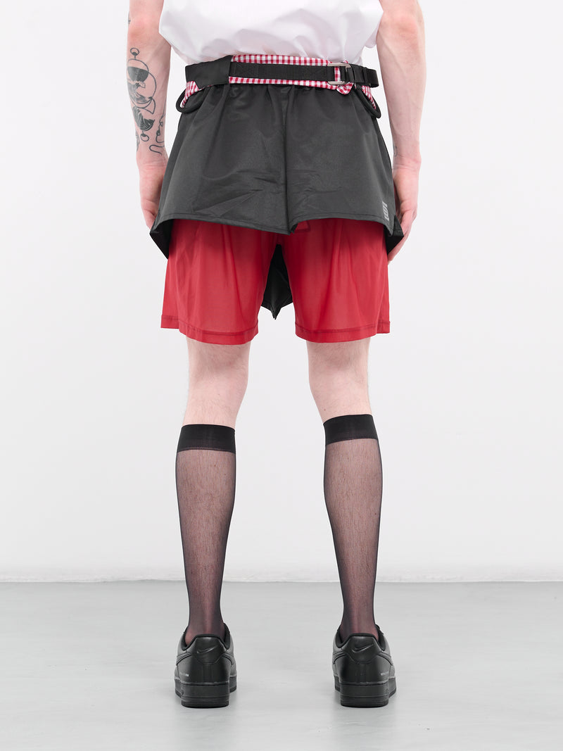 Climbing Skort (SO04-BLACK-RED-GINGHAM)